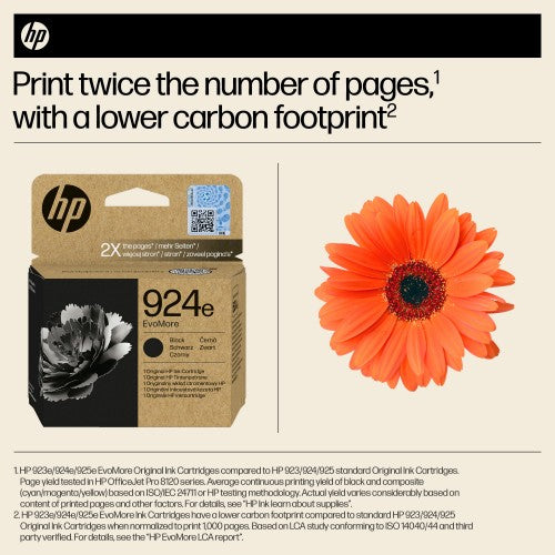 HP 4K0V0NE/924E Ink cartridge black EvoMore, 1K pages ISO/IEC 19752 25ml for HP OJ Pro 8120/e