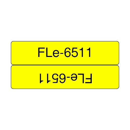 Brother FLE-6511 DirectLabel Label yellow 45mm x 21mm Pack=72