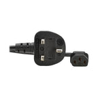 Eaton P056-01M-UK power cable Black 1 m BS 1363 IEC C13