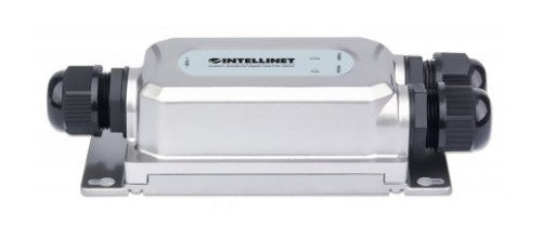 Intellinet Outdoor Vandalproof Gigabit PoE++ Injector, One 60 W Port, IEEE 802.3bt (4PPoE) Compliant, IP67 Waterproof, IK10 Vandalproof, Metal Housing