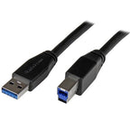 StarTech.com 5m (16ft) Active USB 3.0 (5Gbps) USB-A to USB-B Cable - M/M