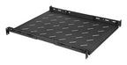 Intellinet 19" Fixed Shelf (adjustable), 1U, 550mm shelf depth, 550 to 750mm adjustable rail depth, Max 20kg, Black, Lifetime warranty