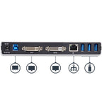 StarTech.com Dual-Monitor USB 3.0 Docking Station with DVI and Vertical Stand