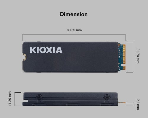 Kioxia LSC11K4T09G8 internal solid state drive 4.1 TB M.2 PCI Express 4.0 NVMe BiCS FLASH TLC