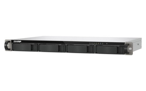 QNAP TS-432XeU NAS Rack (1U) 4 GB DDR4 0 TB QNAP QTS Black, Grey
