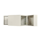 Tripp Lite SRN4G9USDP SmartRack Industrial Enclosure with Lock - NEMA 4, Wall Mount, Metal Construction, Hinged Back, 32 in. Depth, 9U, Gray