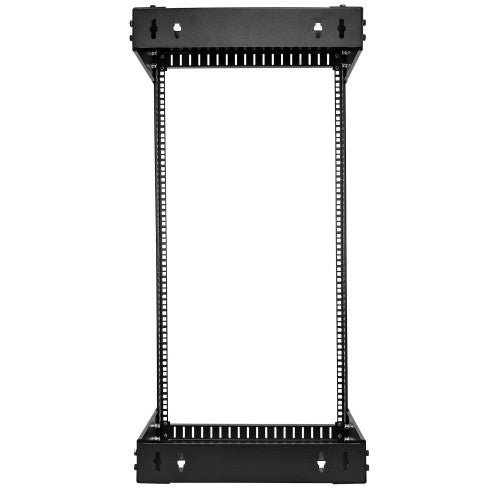 StarTech.com 2-Post 21U Heavy-Duty Wall Mount Network Rack, 19" Open Frame Server Rack with Adjustable Depth, Wall Mount Data Rack for IT / AV / Patch Panel / Computer Equipment - Cage Nuts and Screws Included