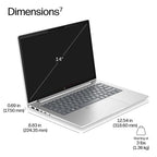 HP ProBook 4 G2i 14 AI PC Intel Core 5 320 Laptop 35.6 cm (14") WUXGA 16 GB DDR5-SDRAM 512 GB SSD Wi-Fi 6E (802.11ax) Windows 11 Pro Silver