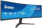 iiyama G-MASTER 45’’ Dual QHD VA panel with KVM switch, USB-C dock and RJ45 (LAN) and height adjustable stand