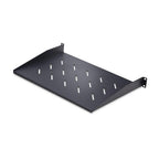 StarTech.com 1U Vented Server Rack Shelf, 12in/31.5cm Mounting Depth, Cantilever Tray For 19" Rack/Cabinet, SPCC Steel, Max 25lb/11.3kg, Includes Cage Nuts/Screws