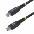 StarTech.com 13ft (4m) USB-C Charging Cable, Charge & Sync, 240W (5A) PD EPR, USB 2.0 Laptop Charger Cable, USB-IF Certified, TPE Jacket - Black USB C Charging Cord