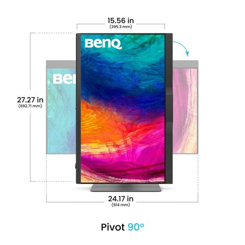 BenQ PD2770U computer monitor 68.6 cm (27") 3840 x 2160 pixels 4K Ultra HD LCD Black