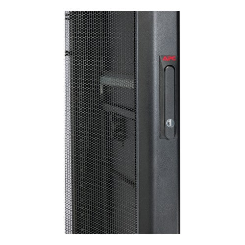 APC NetShelter AV, Server Rack Enclosure, 42U, 10-32 Threaded Rails, without Sides, Roofs, Doors, Black, 1991H x 600W x 806D mm