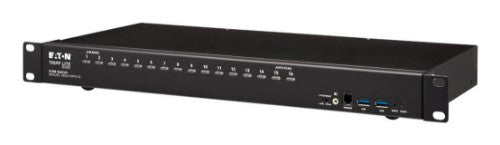 Tripp Lite B024-DPU16 16-Port DisplayPort/USB KVM Switch with Audio/Video and USB Peripheral Sharing, 4K 60 Hz, 1U Rack-Mount
