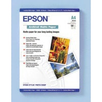 Epson A4 Archival Matte Photo Paper 189gsm, 50 sheets