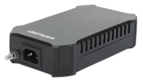 Intellinet 10G PoE++ Injector One 95 W Port, IEEE 802.3bt (4PPoE) Compliant, Metal Housing, Wall-mount Option (with UK power cord)