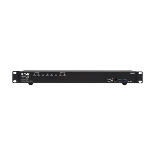 Tripp Lite B024-H4U08 8-Port 4K HDMI/USB KVM Switch - 4K 60 Hz Video/Audio, USB Peripheral Sharing, 1U Rack-Mount
