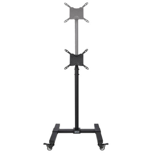 Tripp Lite DMC1342S Mobile TV Stand - Height Adjustable, 13” to 42” TVs and Monitors, Locking Casters, Black