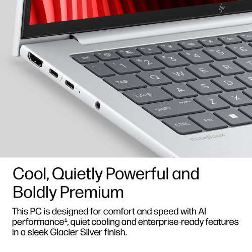 HP EliteBook 8 G2a 14 inch Notebook Next Gen AI PC Wolf Pro Security Edition Copilot+ PC AMD Ryzen™ AI 7 450 Laptop 35.6 cm (14") WUXGA 16 GB DDR5-SDRAM 512 GB SSD Wi-Fi 6E (802.11ax) Windows 11 Pro Silver