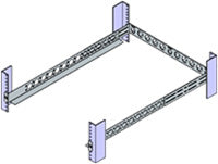 Origin Storage 1U Universal 4-post fixed server rails
