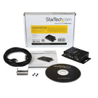 StarTech.com 2 Port Industrial Wall Mountable USB to Serial Adapter Hub with DIN Rail Clips - TAA