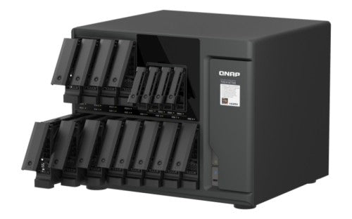 QNAP TVS-H1677AX-R5-16G NAS/storage server Tower AMD Ryzen™ 5 16 GB DDR5 0 TB QuTS hero Black