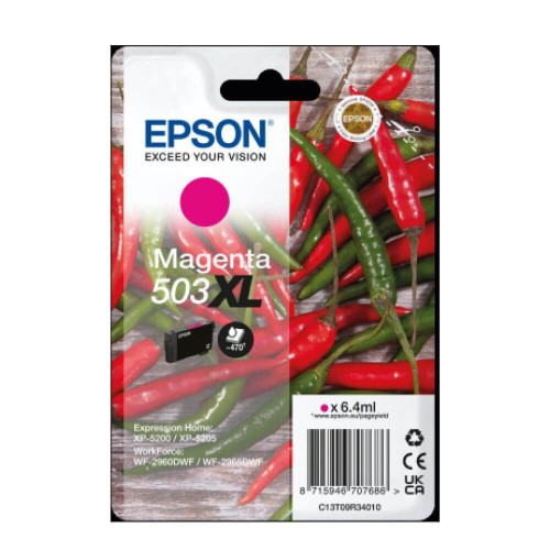 Epson C13T09R34010/503XL Ink cartridge magenta high-capacity, 470 pages 6,4ml for Epson XP-5200