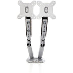StarTech.com Desk Mount Dual Monitor Arm with USB & Audio, Desk Clamp VESA Mount for up to 32" (17.6lb/8kg) Displays, Ergonomic Full Motion Dual Monitor Arm - Silver