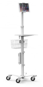 Compulocks Universal Tablet Cling Medical Rolling Kiosk White