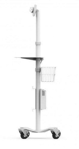 Compulocks Universal Tablet Cling Medical Rolling Kiosk White