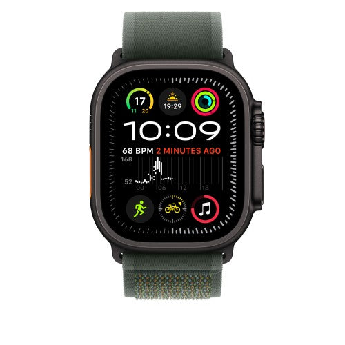 Apple 49mm Green Trail Loop - M/L - Black Titanium Finish