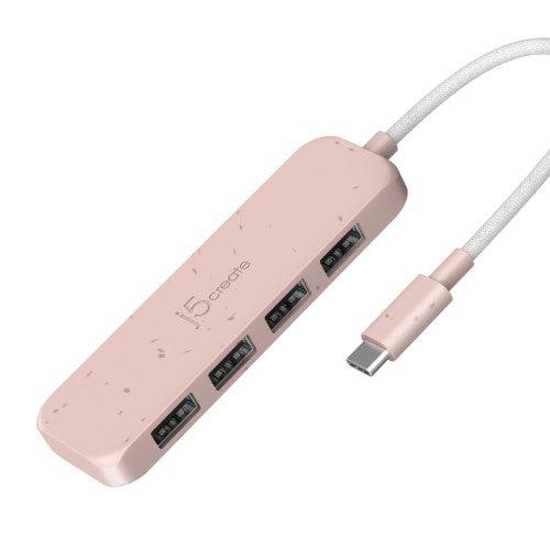 j5create Eco-Friendly USB-C to 4-Port Type-A Gen 2 Hub