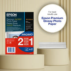 Epson Premium Glossy Photo Paper (100 x 150mm), 255gsm, 80 sheets