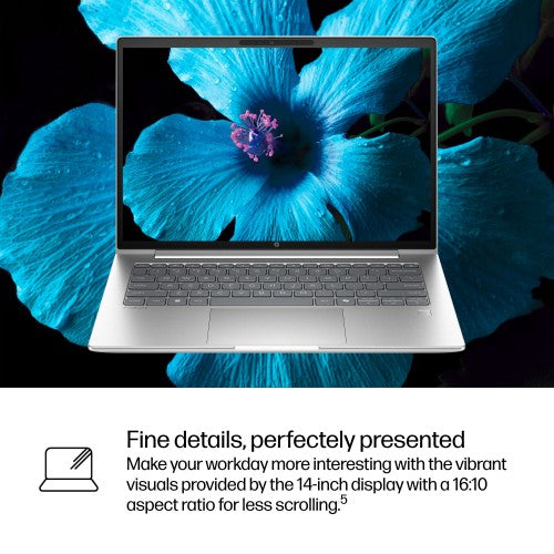 HP ProBook 4 G1iR Intel Core 5 120U Laptop 35.6 cm (14") WUXGA 16 GB DDR5-SDRAM 512 GB SSD Wi-Fi 6E (802.11ax) Windows 11 Pro Silver