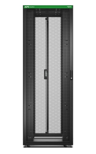 APC Easy Rack, 48U, Black, With Roof, Castors, Feet, 4 Brackets, and Bottom, No Side Panels, 2258H x 800W x 1200D mm