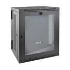 Tripp Lite SRW15USG SmartRack 15U Low-Profile Switch-Depth Wall-Mount Half-Height Rack Enclosure, Clear Acrylic Window, Hinged Back