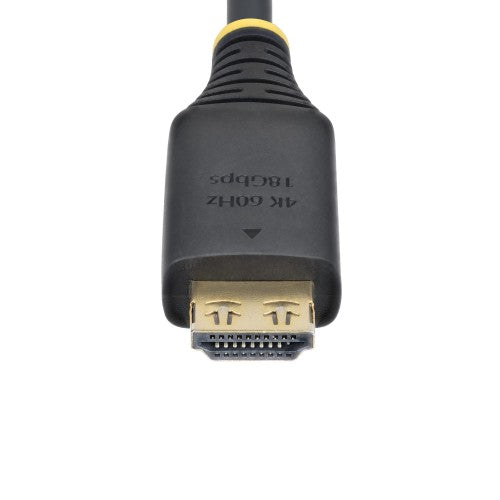 StarTech.com 2m (6ft) High Speed HDMI Cable with Gripping Connectors, 4K 60Hz/1440p 144Hz, HDR10/HDCP 2.2/ARC, 18Gbps, UHD HDMI Cord for TV/Monitor/Display, TPE Jacket