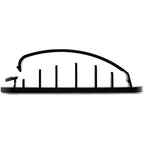 StarTech.com 100 Pack Cable Management Clips - Self Adhesive 6 Slot Cable Comb - Resusable Desktop USB/Computer/Ethernet/AV Cord Organizer - Sticky Cable Holders - Nylon Cable Clamp UL Rated