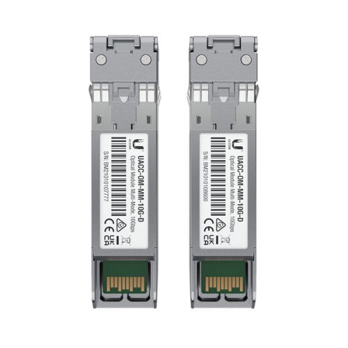 Ubiquiti UACC-OM-MM-10G-D-2 network transceiver module Fiber optic 10000 Mbit/s 850 nm
