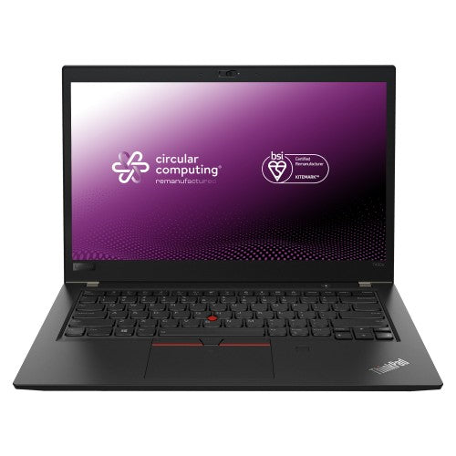 Circular Computing Lenovo ThinkPad T480s Intel® Core™ i5 i5-8250U Laptop 35.6 cm (14") Full HD 16 GB DDR4-SDRAM 256 GB SSD Wi-Fi 5 (802.11ac) Windows 11 Pro UK English Black