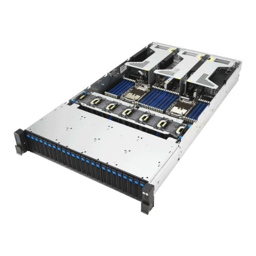 ASUS RS720-E12-RS24G Rack (2U) Black, Silver