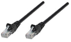 Intellinet Network Patch Cable, Cat5e, 3m, Black, CCA, U/UTP, PVC, RJ45, Gold Plated Contacts, Snagless, Booted, Lifetime Warranty