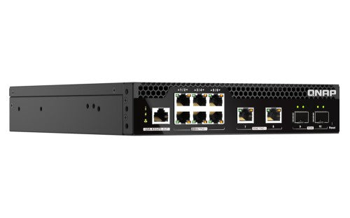 QNAP QSW-M2106PR-2S2T network switch Managed L2 10G Ethernet (100/1000/10000) Power over Ethernet (PoE) 1U Black