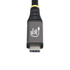 StarTech.com 50cm (1.6ft) USB4 Cable, 80Gbps, USB-IF Certified USB-C Cable, 240W PD, 8K 120Hz/4K 240Hz DP2.1 DP80, TPE Jacket, Thunderbolt 4 Compatible - Black USB-C Cord