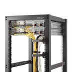 StarTech.com 1.5U Multi-Directional Vertical 2.4 x 3.9in (6 x 10cm) Server Rack Cable Management D-Ring Hook; Network Rack-Mount Cord Organizer; Cable Manager for 19" and 10" Cabinets