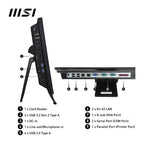 MSI Pro AP162T ADL Intel N100 All in One PC, (4GB RAM, 128GB SSD, Windows 11PRO), 15.6 Inch Single-Resistive touch Screen/UHD Graphics/Dual COM Port/LPT Port/Dual LAN/VGA/WiFi 5/BT 5.1/VESA/SD Card Reader