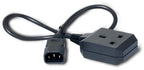 APC Power Cord, C14 to BS1363 (UK), 0.6m