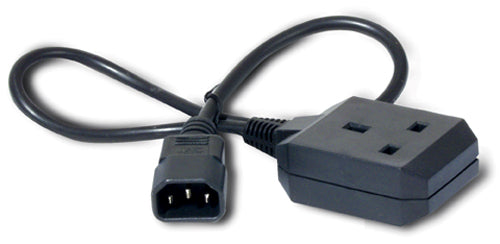 APC Power Cord, C14 to BS1363 (UK), 0.6m