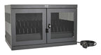 Tripp Lite 16-Device USB Charging Station Cabinet with Sync for iPad and Android Tablets, Wall-Mount and Cart Options, 230V, BS1363 to C13 Plug, Black