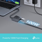 TP-Link UH3020C interface hub USB Type-C 5000 Mbit/s Grey